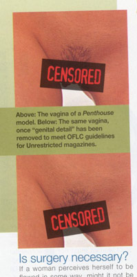 Australian Women's Forum censored photos