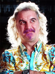 Billy Connolly and his purple beard