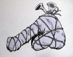 Christo's Penis by Jacques Charlier
