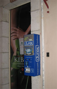Condom vending machines are everywhere in France