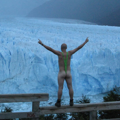 Mankini on ice