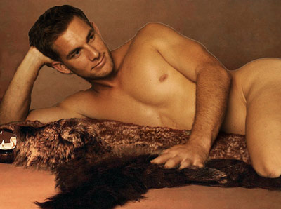 Rob posing as Burt Reynolds