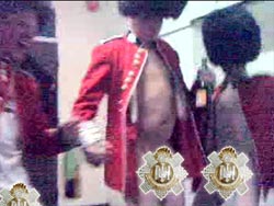 The Scots Guards performing Twist and Shout without any trousers. 