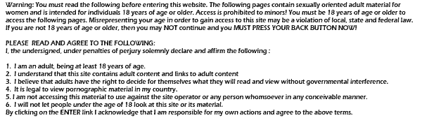 Warning - this is an adult site for women!