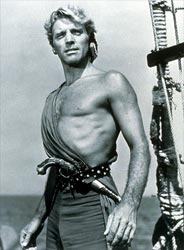 Burt Lancaster as the Crimson Pirate